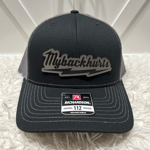 My Back Hurts Laser Engraved Trucker Richardson 112 Hat. - Picture 2 of 2